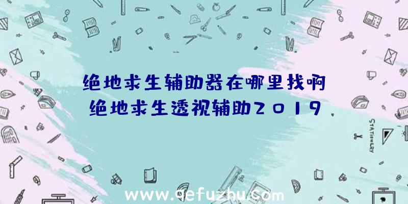 「绝地求生辅助器在哪里找啊」|绝地求生透视辅助2019